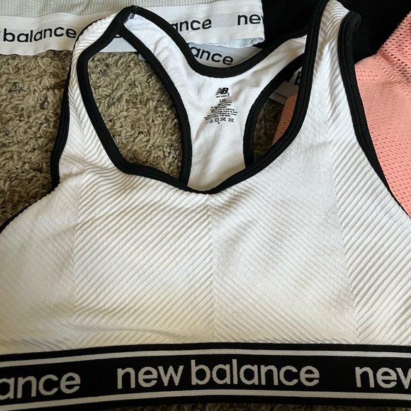 New Balance Women's Sports Bra Collection - White, Black, Pink, Grey - Picture 2 of 16